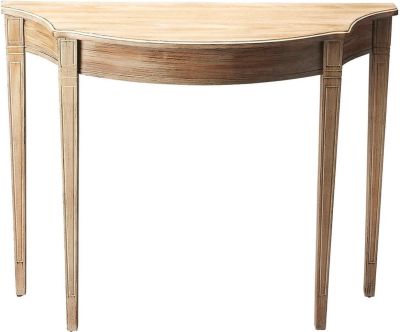 Console Tapered Legs Driftwood Distressed Cherry Polyurethane Poly
