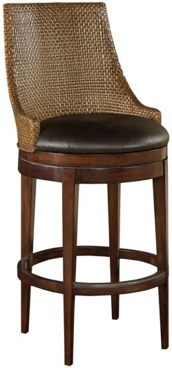 Counter Stool Brown/Beige/Tan Traditional Brown/Beige/Tan Mindi Wood WB-679