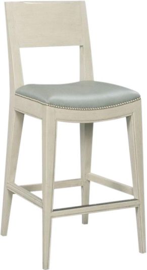 Counter Stool WOODBRIDGE CASHIERS Saddle Seat Tapered Legs Gray Performance