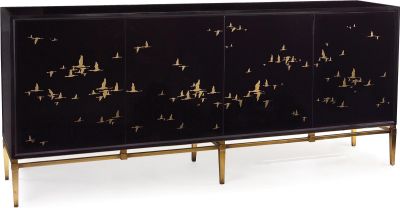 Credenza Sideboard JOHN-RICHARD MIGRATION Transitional Migrating Birds 6-Leg
