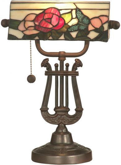 DALE TIFFANY BROADVIEW BANK Accent Lamp Table Traditional Antique 3-Light