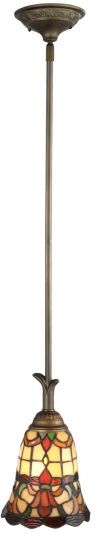 DALE TIFFANY FREEPORT Chandelier 1-Light Mini Antique Bronze Zinc Metal