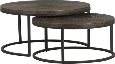 Nest of Tables PAVIA Set 2 Metal