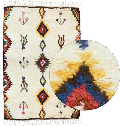 Rug Dovetail Binson Multicolor Southwestern 8x10 10x8