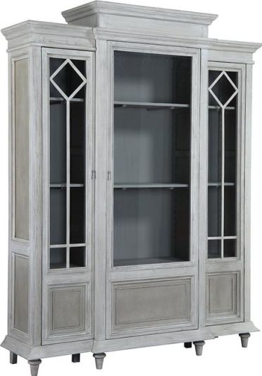 Display Cabinet ALOHA Antique White Reclaimed Pine