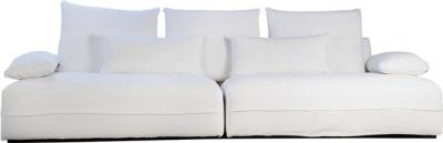 Sofa LAUREL White Cotton Polyester Poly