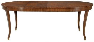 Dining Table Biedermeier Extension Port Eliot Mahogany Sunburst Top Extending