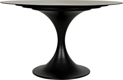 Dining Table HERNO Pedestal Base Black Metal