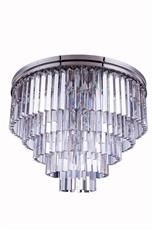 Pendant Lamp SYDNEY Transitional 14-Light 33-Light Polished Nickel Royal-Cut