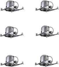 LED Housing Recessed Light Dark Gray Pack 6 Aluminum Iron Wire Type R30