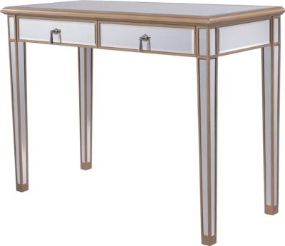 Dressing Table Vanity Contemporary Polished Brushed Steel Gold Stainless Mirror