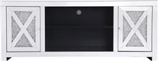 TV Stand Media Console Modern Contemporary 59-In Crystal Mirror