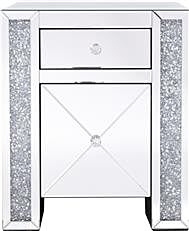 Side Cabinet Modern Contemporary Crystal Mirror