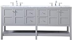 Bathroom Vanity Sink Traditional Antique Double Gray Brushed Nickel Silver