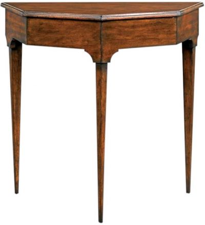 Entry Console Hall Table Woodbridge Marseilles Angled Top Wood Bordeaux Cherry