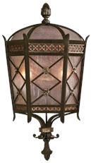 Wall-Mount Coupe Wall Sconce CHATEAU Outdoor Medium 2-Light Gold Accents