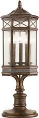 Pier Mount Light Lantern HOLLAND PARK Hexagonal 3-Light Antique Bronze Metal