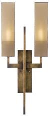 Sconce Wall PERSPECTIVES Contemporary 2-Light Patinated Golden Bronze