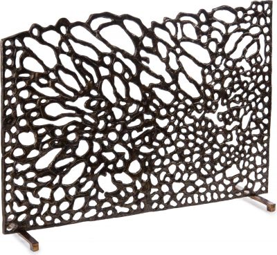 Fire Screen JOHN-RICHARD Organic Deep Bronze
