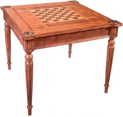 Games Table Green Distressed Antique Cherry Maple Rubberwood Poplar Walnut