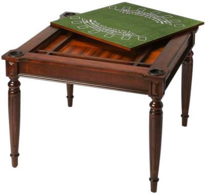 Games Table Plantation Cherry Green Distressed Maple Rubberwood Poplar Walnut