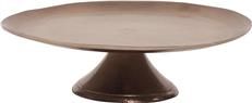 Plate HOWARD ELLIOTT Footed Round Bronze Ombre Aluminum Padded Bottom