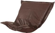 Pouf Chair Cushion HOWARD ELLIOTT AVANTI Deep Brown Pecan Faux Leather