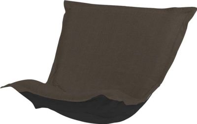 Pouf Chair Cushion HOWARD ELLIOTT STERLING Soft Burlap-Like Texture Charcoal