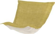 Pouf Chair Cushion HOWARD ELLIOTT Coco Peridot Green Brown Burlap Acrylic