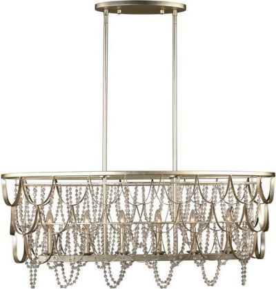 Island Pendant Light KALCO DULCE Casual Luxury Multi-Tiered Scalloped Edge