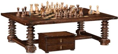 Games Table JONATHAN CHARLES COUNTRY FARMHOUSE Traditional Antique Heavily