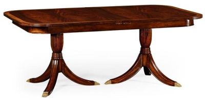 Dining Table JONATHAN CHARLES BUCKINGHAM Regency Single Self-Storing Leaf Twin