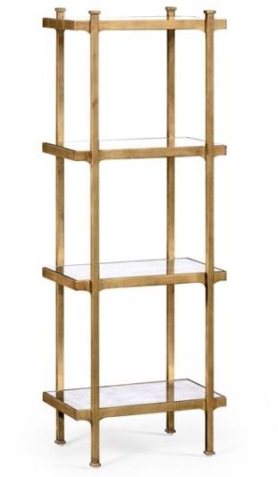 Etagere Shelves JONATHAN CHARLES LUXE Contemporary 4-Tier Rectangular Tiered