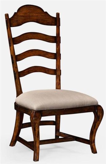 Dining Side Chair JONATHAN CHARLES ARTISAN Ladder Back High Curved Rustic