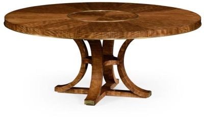 Dining Table JONATHAN CHARLES COSMO Contemporary Circular Curved Supports 72-In