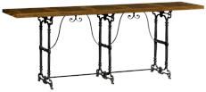 Console Table JONATHAN CHARLES CAMBRIDGE DANIELLA Industrial Burl Walnut Ir