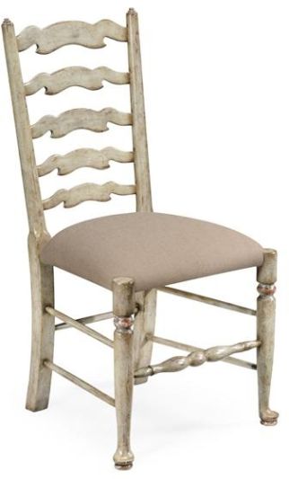 Dining Side Chair JONATHAN CHARLES COUNTRY FARMHOUSE Shaped Graduated Slats