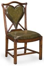 Games Chair JONATHAN CHARLES WINDSOR 18th C Raked Rear Legs Reeded Straight