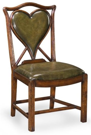 Games Chair JONATHAN CHARLES WINDSOR 18th C Raked Rear Legs Reeded Straight