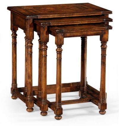 Nesting Tables JONATHAN CHARLES HUNTINGDON Traditional Antique Medium Walnut