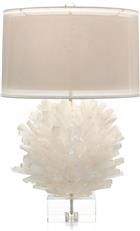 Table Lamp JOHN-RICHARD SELENITE Ball of Spires Spire 1-Light Translucent White