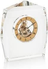 Clock JOHN-RICHARD Transitional Gold Faceted Crystal