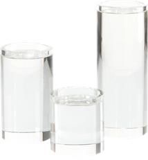 Candleholders Candleholder Candlestick JOHN-RICHARD Transparent Set 3 Cr