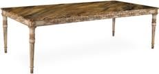 Dining Table JOHN-RICHARD VERONA Italian Acanthus Leaf Tapered Fluted Legs Faux