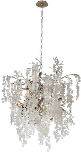 Chandelier JOHN-RICHARD SHIRO-NODA 11-Light Clear Frosted Metal Crystal G9 4