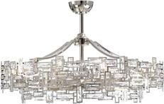 Fandelier Chandelier JOHN-RICHARD Contemporary 2-Tier Tiered 10-Light Crystal