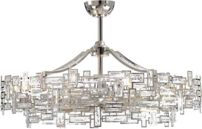 Fandelier Chandelier JOHN-RICHARD Contemporary 2-Tier Tiered 10-Light Crystal