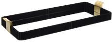 Tray JOHN-RICHARD Art Deco Deco/Mid-Century Modern Black Mirror Suede