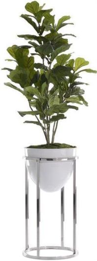 Planter Vase JOHN-RICHARD Transitional Fiddle-Leaf Fig Tree Floral Natural