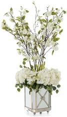 Vase JOHN-RICHARD English Garden White Mirror